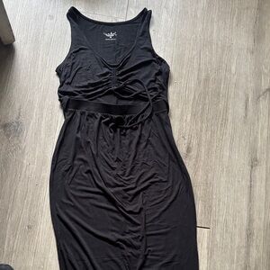 Fashion Nova Black Midi Dress